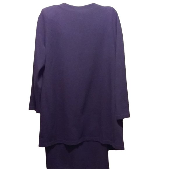 2-Piece Cobalt Blue Sheath Dress and Matching Cardigan Size 14 - Picture 5 of 10